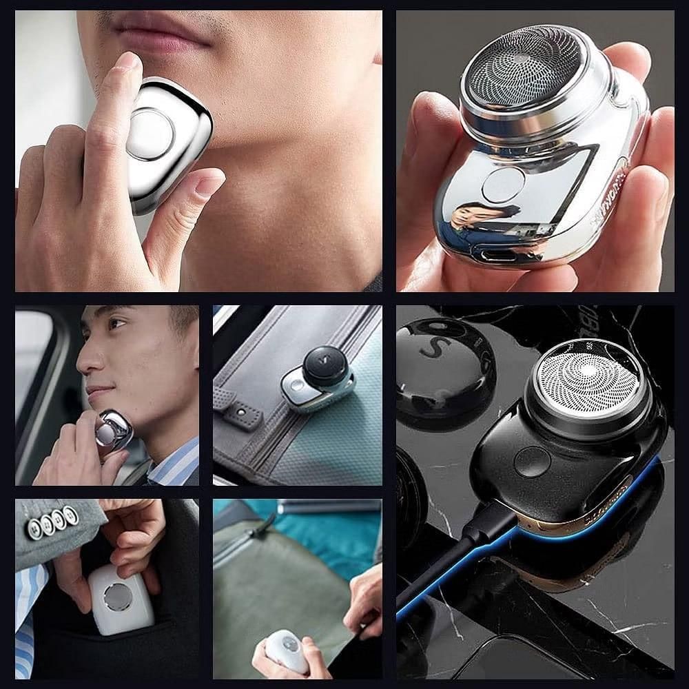 Mini Electric Razor for Quick Grooming On-the-Go
