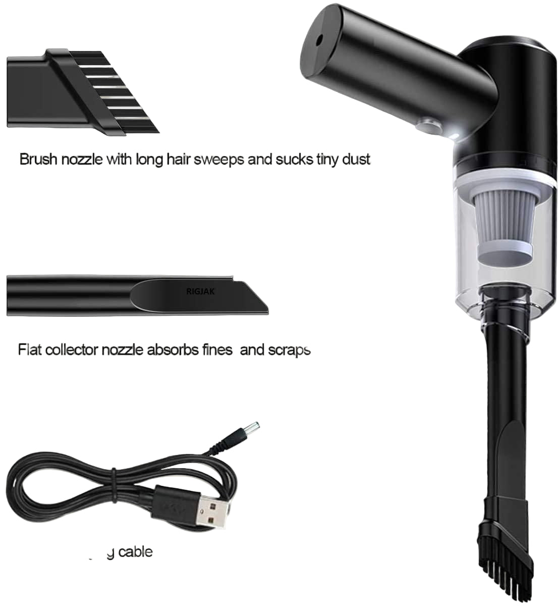 Mini Portable Handheld Car Vacuum Cleaner
